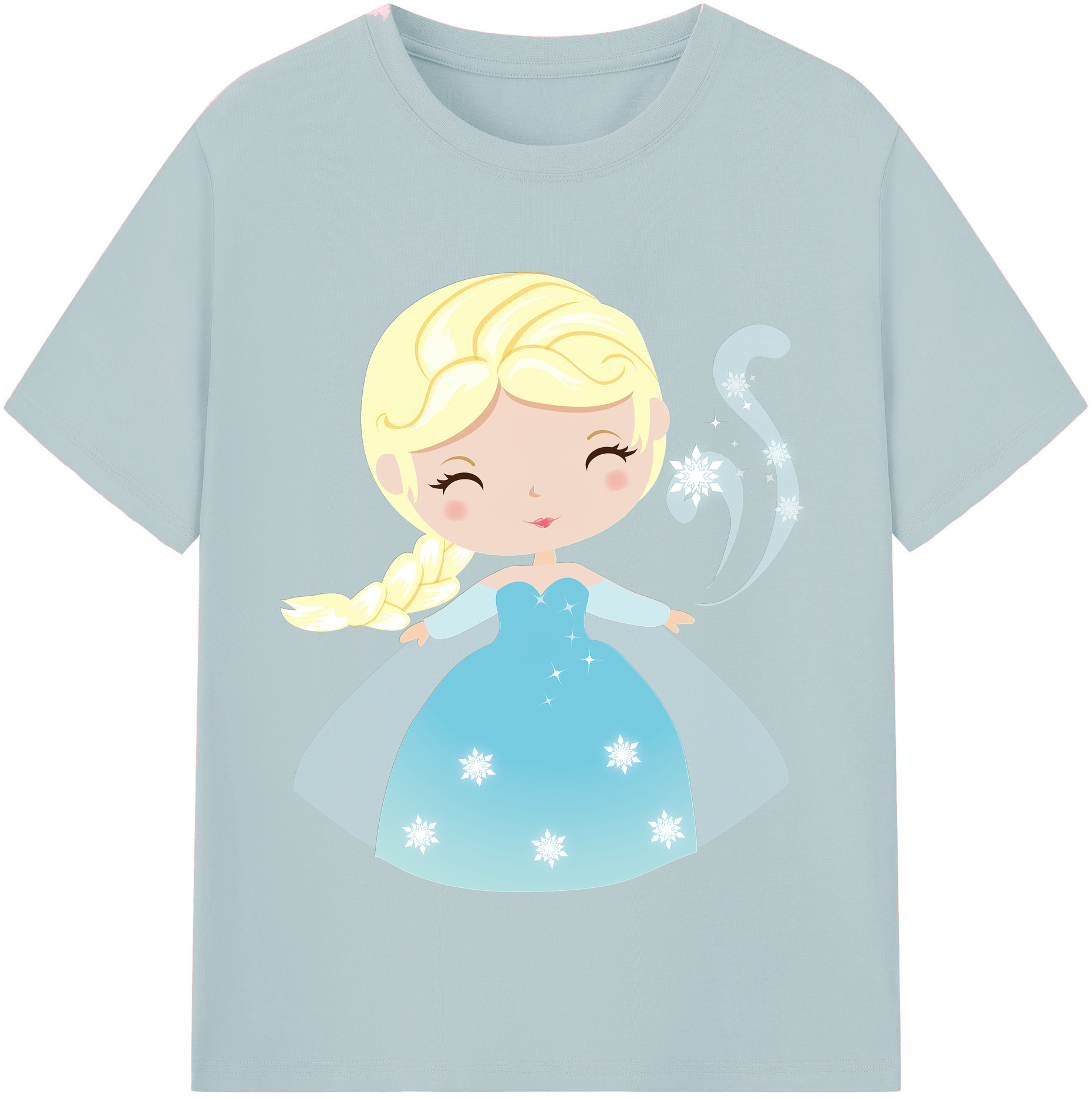 （画像用） アナと雪の女王 アンナ エルサ Frozen Anna Elsa 綿100％半袖Tシャツ（フロントプリント）